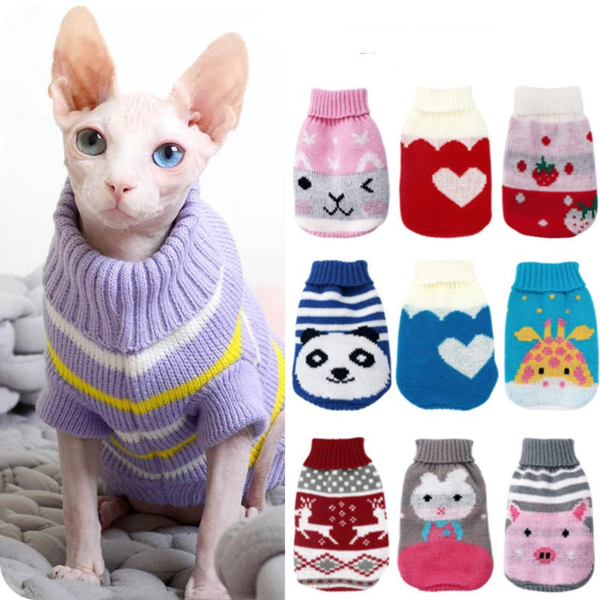 cartoon cat winter sweater